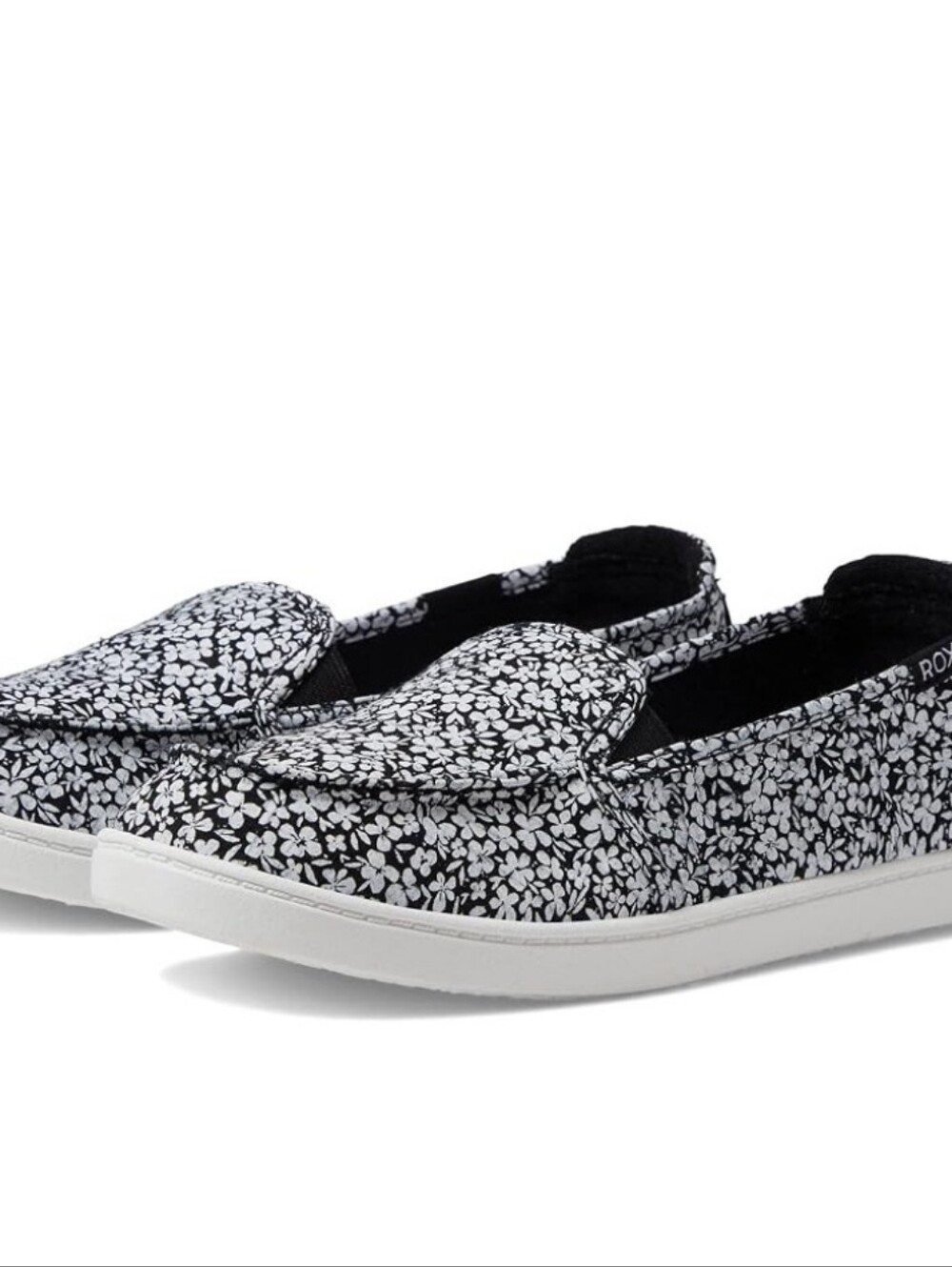 Roxy Minnow VIIl Slip-On Shoes- Black/Floral